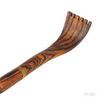 Fancy Bocote Wood Back Scratcher - Relaxation Tool, Rustic Wooden Back Scratch, Self Care Gift Idea
