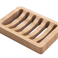 Bamboo Wood Soap Dish - Soap Saver, Eco-Friendly, Soap Dishes, Wooden Soap Dish