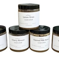 Lemon Grass Sugar Scrub - Exfoliating Organic Body Scrub