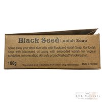 Black Seed Loofah Soap - Natural Handmade Soap, Organic Soap, Cleansing Bar