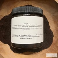 Mint Coffee Scrub - Natural Exfoliating Scrub, Organic Body Polish, Coffee Infused
