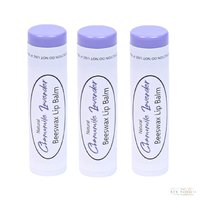 Chamomile Lavender Lip Balm Set of 3 - Lip Moisturizer, Natural Lip Care,  Gift for Men and Women