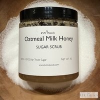 Oatmeal Milk Honey Sugar Scrub - Exfoliating Organic Body Scrub