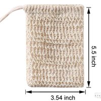Natural Sisal Soap Bag - Soap Saver Pouch, Exfoliating Soap Bags, Soap Sack