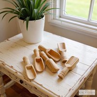 Bath Salt Scoop - Wooden Spoon, Salt Spoon, Small Wooden Scoops