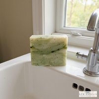 Eucalyptus Lavender Fir Needle Soap Bar - Natural Handmade Organic Soap, Cold Process Bar, Homemade Soap