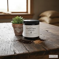 Pumpkin Spice Coffee Scrub: Natural Exfoliating Body Polish, 9 oz