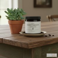 Caramel Cappuccino Coffee Scrub: Natural Exfoliating Body Polish (9 oz)