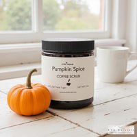 Pumpkin Spice Coffee Scrub: Natural Exfoliating Body Polish, 9 oz