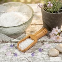 Hand Carved Beech Wood Scoop: Bath Salts, Spices, Sugar