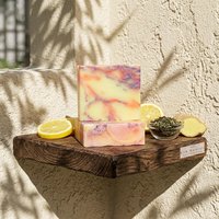 Lemon Green Tea Soap Bar: Natural Handmade Cold Process Soap