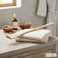 Handmade Bamboo Back Scratcher: Rustic Self-Care Tool