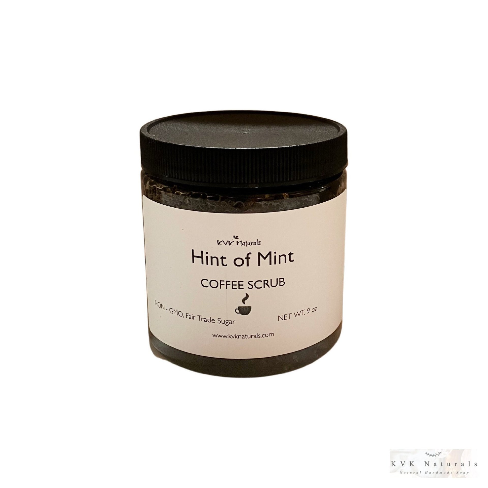 Mint Coffee Scrub - Natural Exfoliating Scrub, Organic Body Polish, Coffee Infused