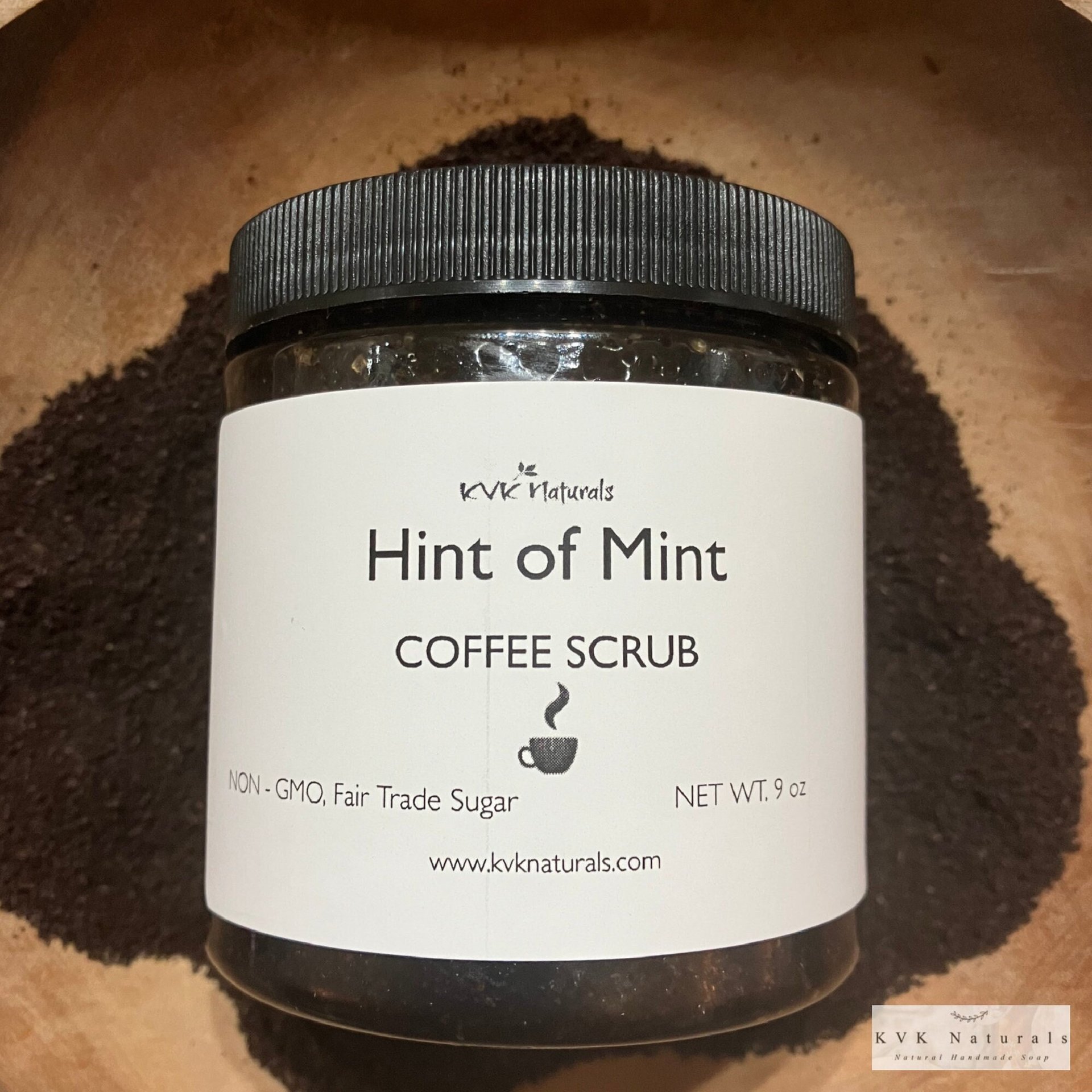 Mint Coffee Scrub - Natural Exfoliating Scrub, Organic Body Polish, Coffee Infused