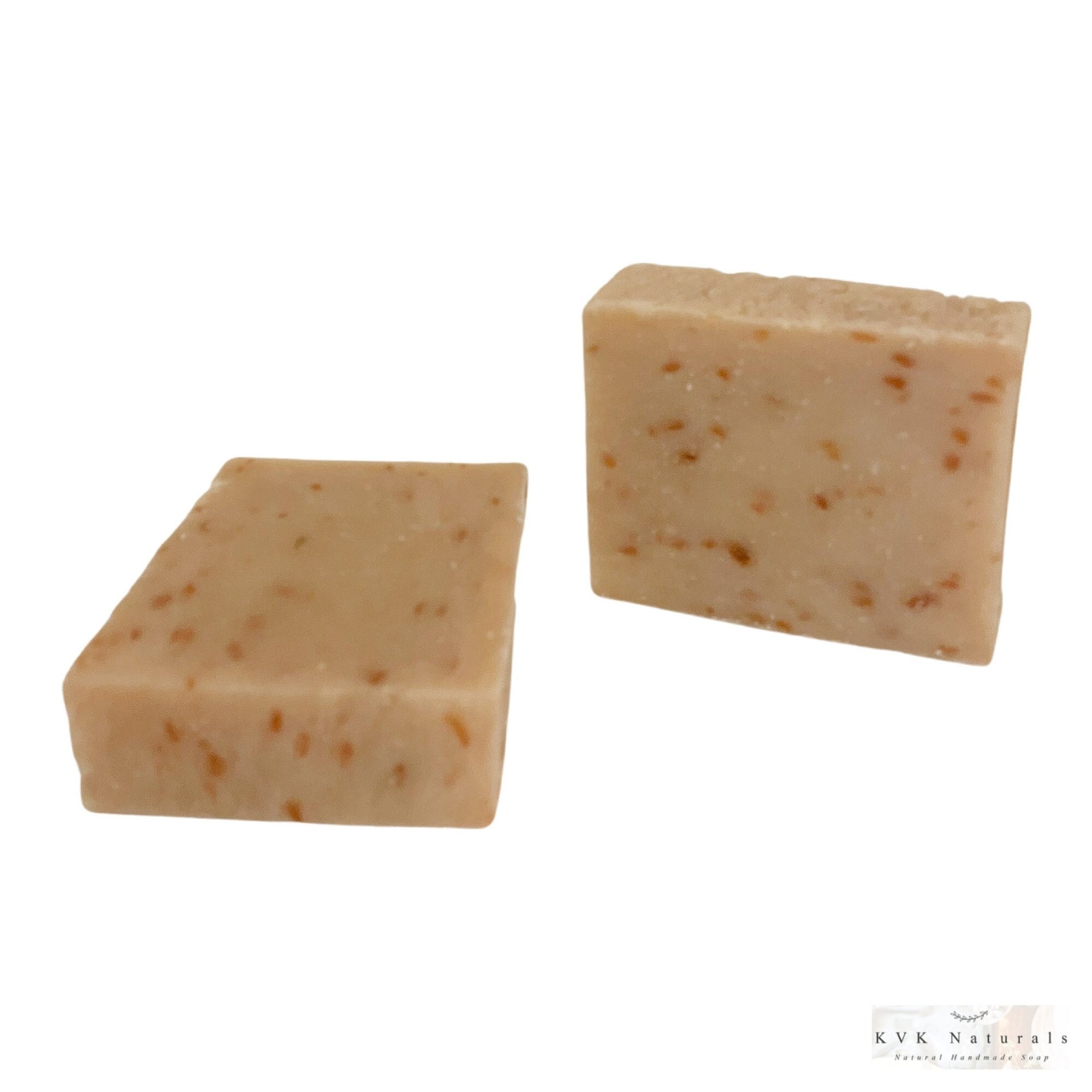Unscented Oatmeal Goat Milk Soap Bar - Natural Handmade Organic Soap, Cold Process Bar, Homemade Soap