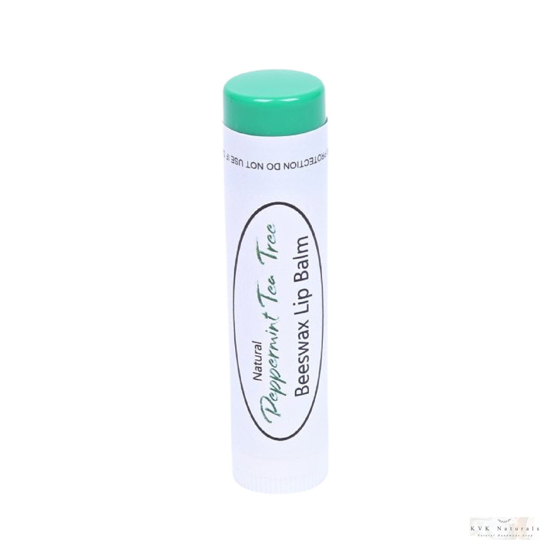 Peppermint Tea Tree Lip Balm Set of 3 - Lip Moisturizer, Natural Lip Care, Gift for Men and Women