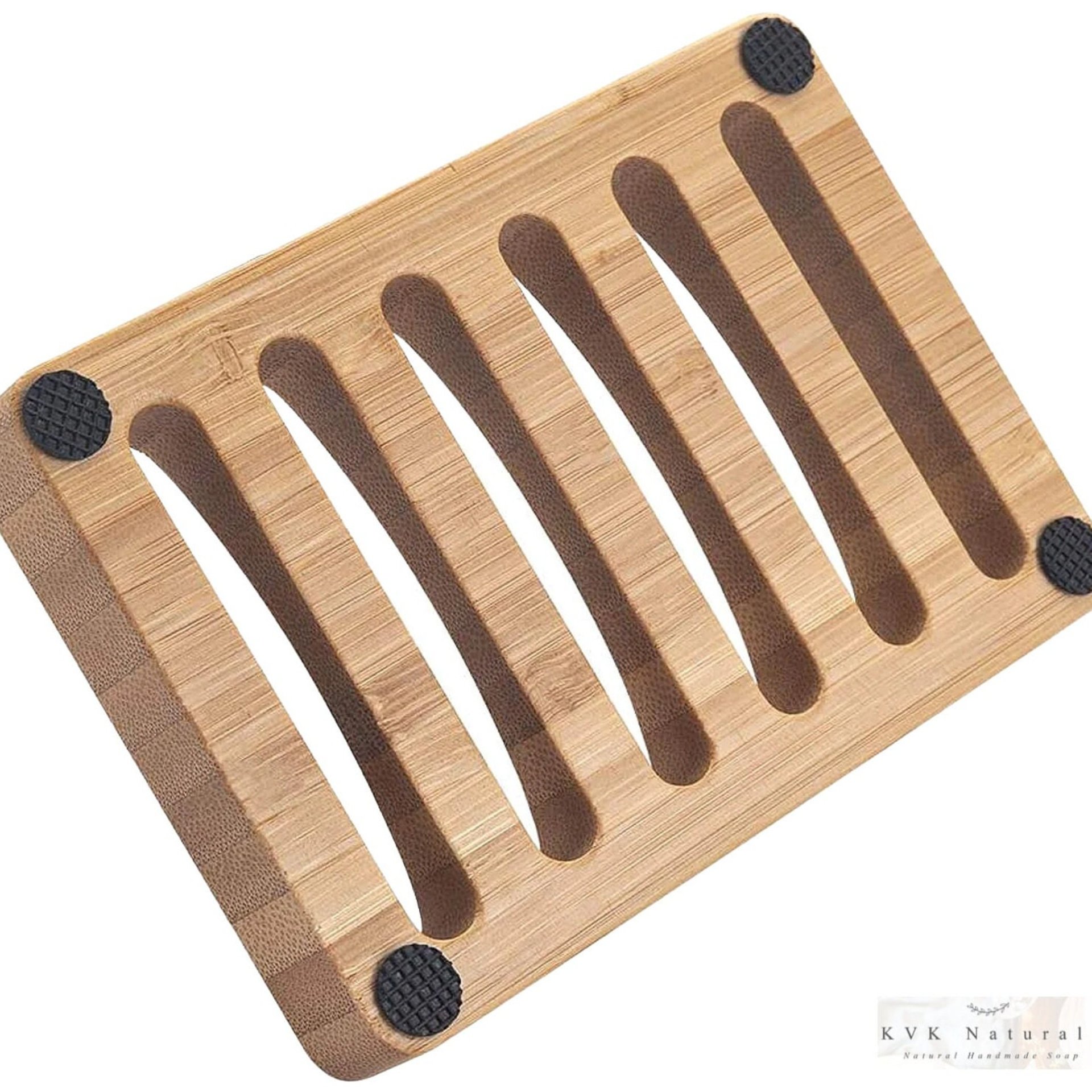 Bamboo Wood Soap Dish - Soap Saver, Eco-Friendly, Soap Dishes, Wooden Soap Dish