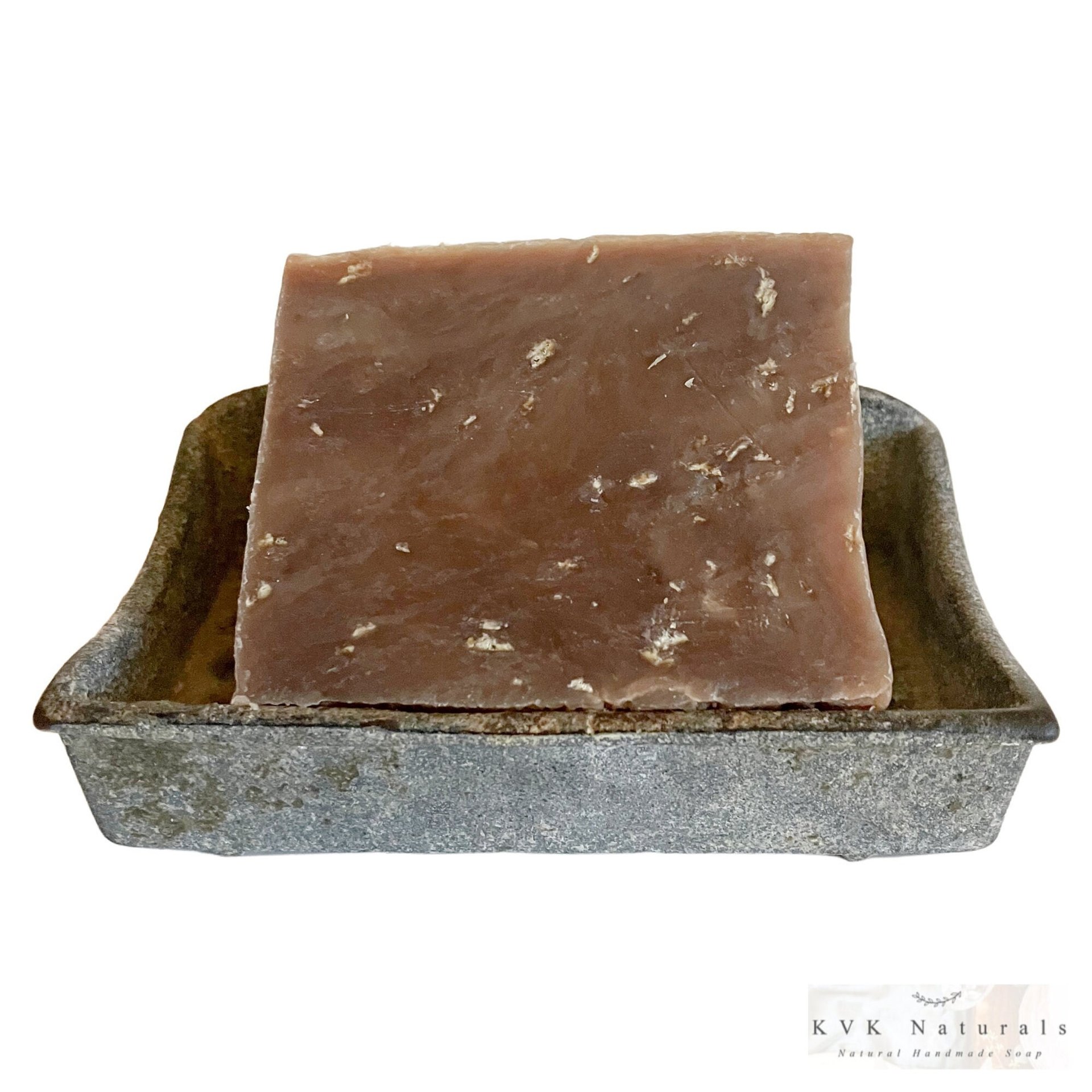 Oatmeal Milk Honey Goat Milk Soap Bar - Natural Handmade Organic Soap, Cold Process Bar, Homemade Soap
