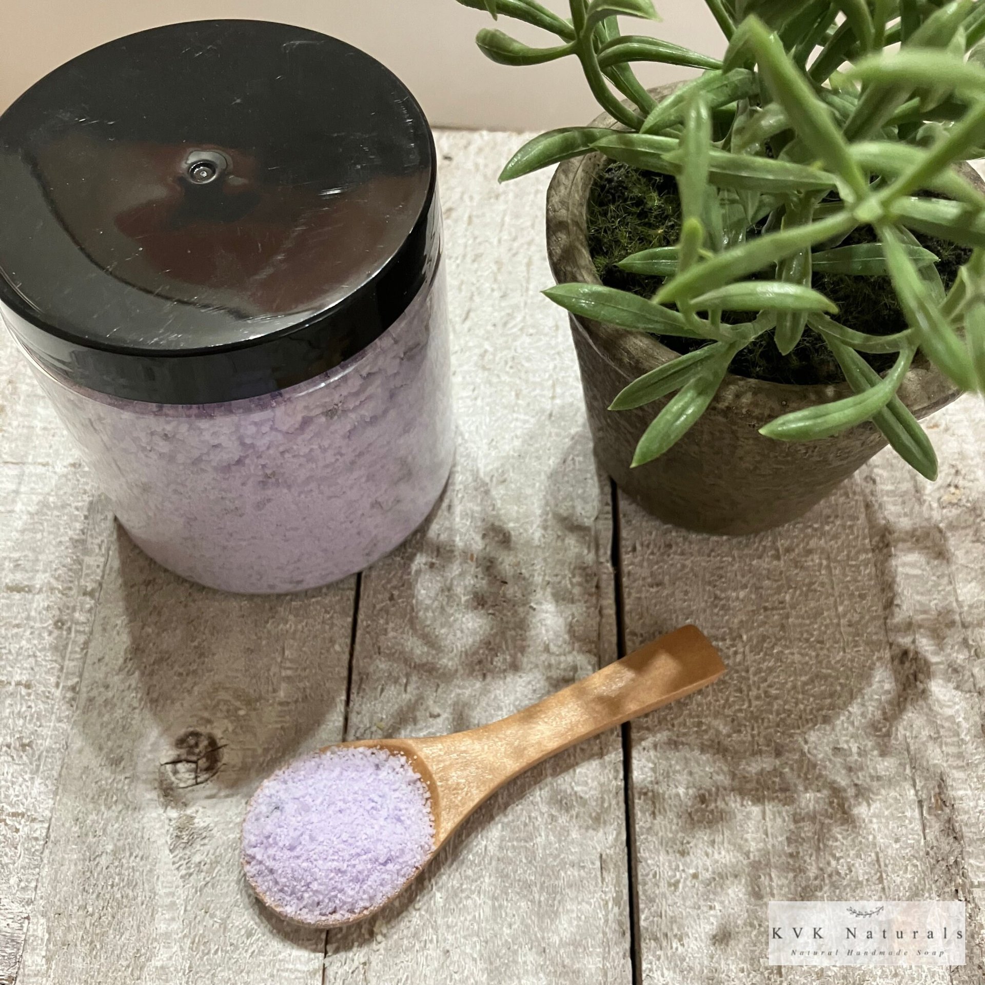 Lavender Foaming Bath Salt - 8 oz Soak for Relaxation and Pampering, Self Care