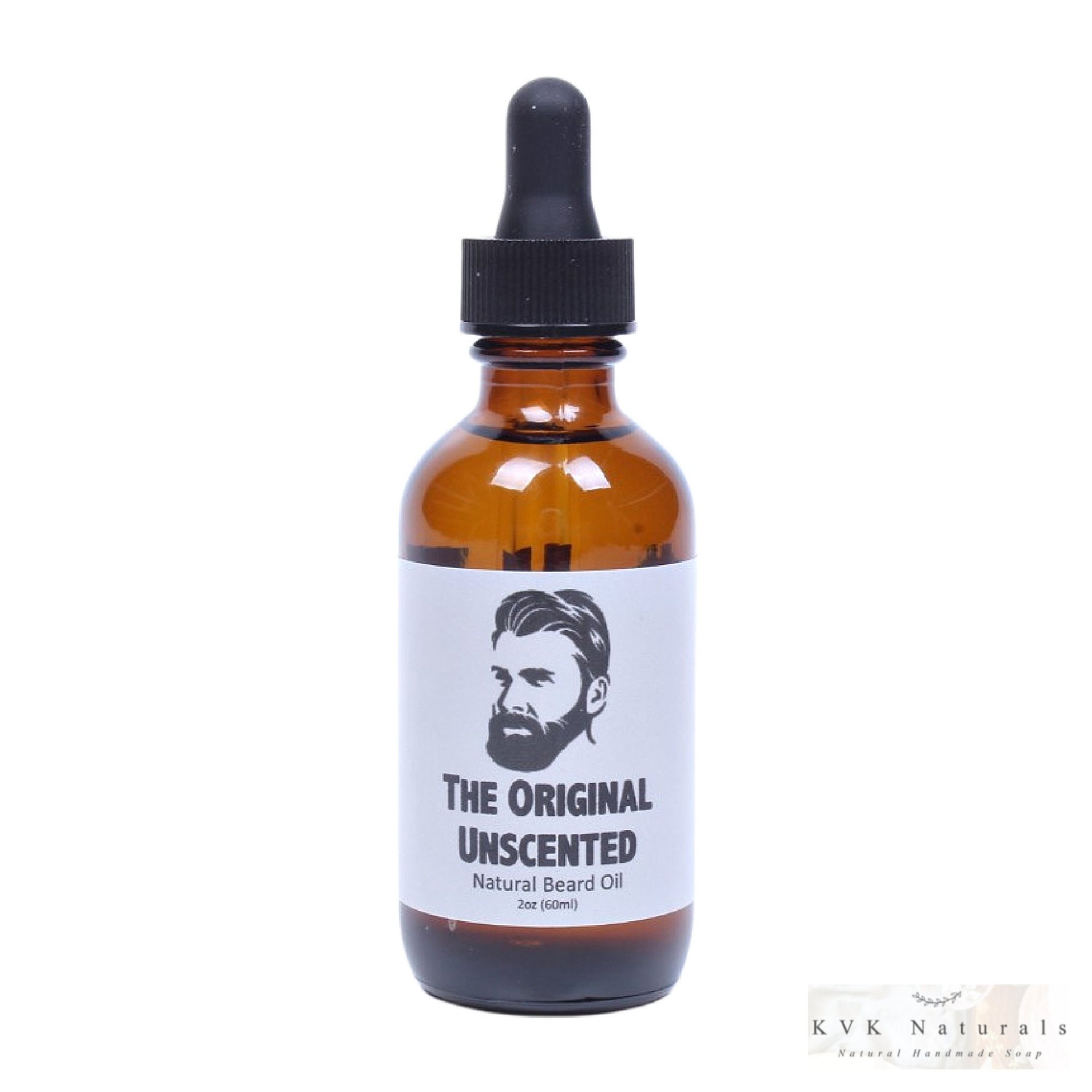Beard Oil for Men - 2 oz. Bottle, Unscented Blend, Grooming Essential, Gift for Him