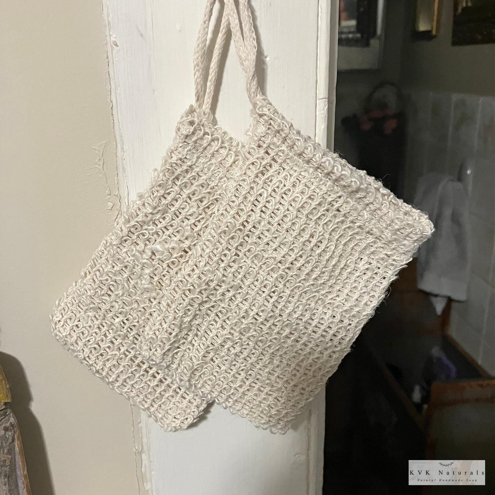 Natural Sisal Soap Bag - Soap Saver Pouch, Exfoliating Soap Bags, Soap Sack