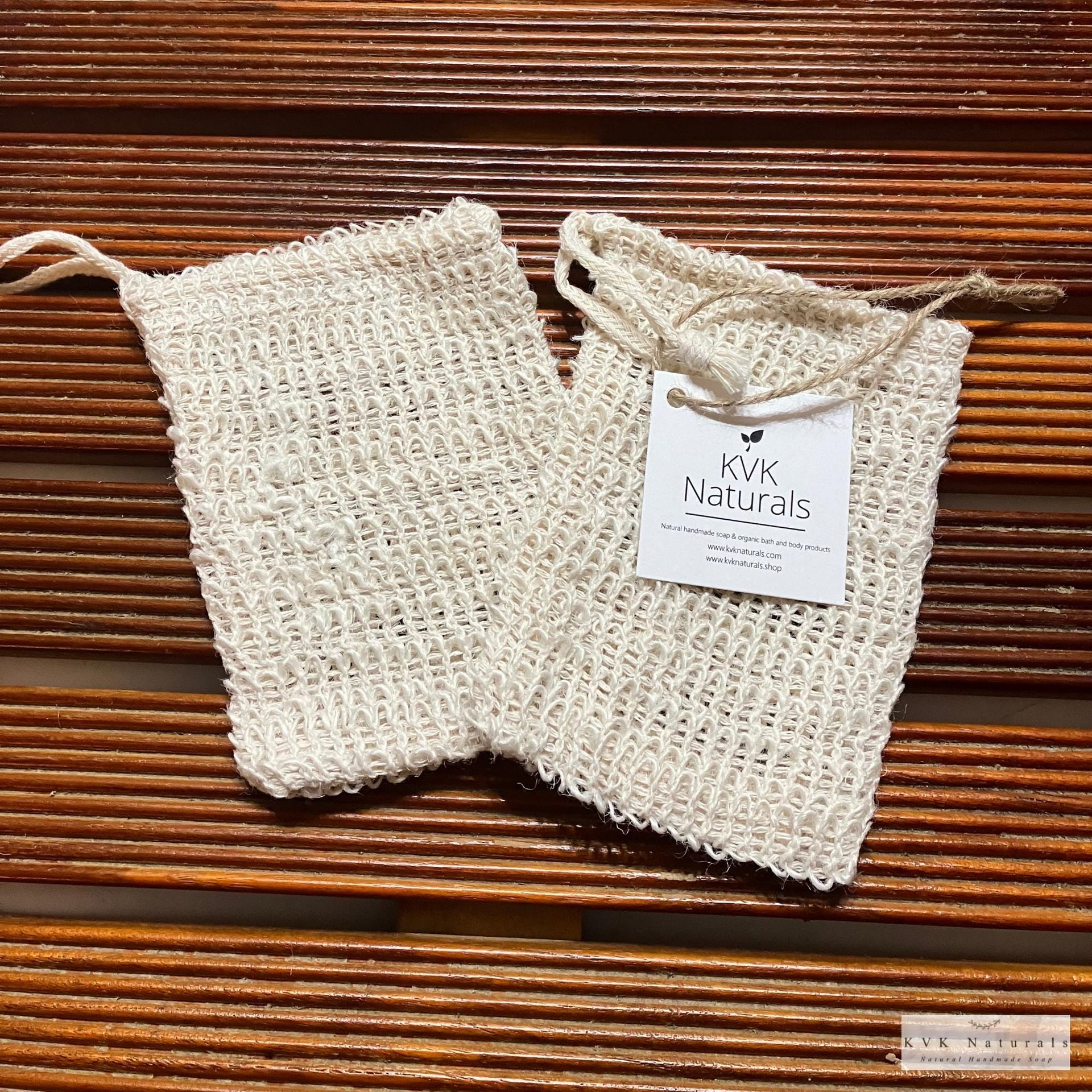 Natural Sisal Soap Bag - Soap Saver Pouch, Exfoliating Soap Bags, Soap Sack