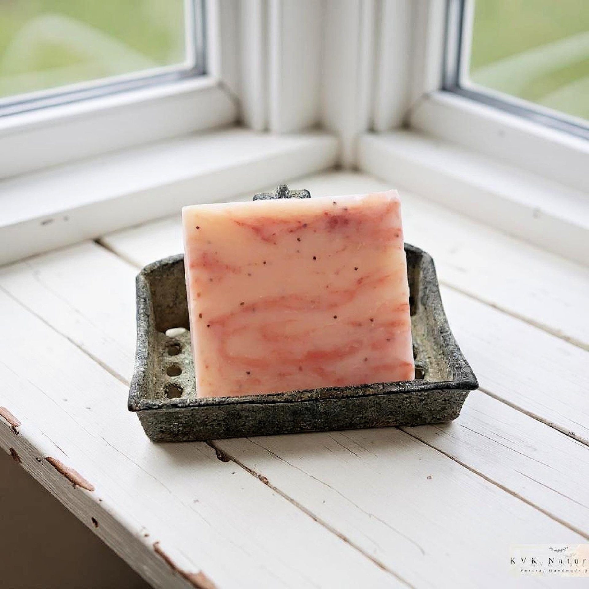 Summer Strawberry Soap Bar - Natural Handmade Organic Soap, Cold Process Bar