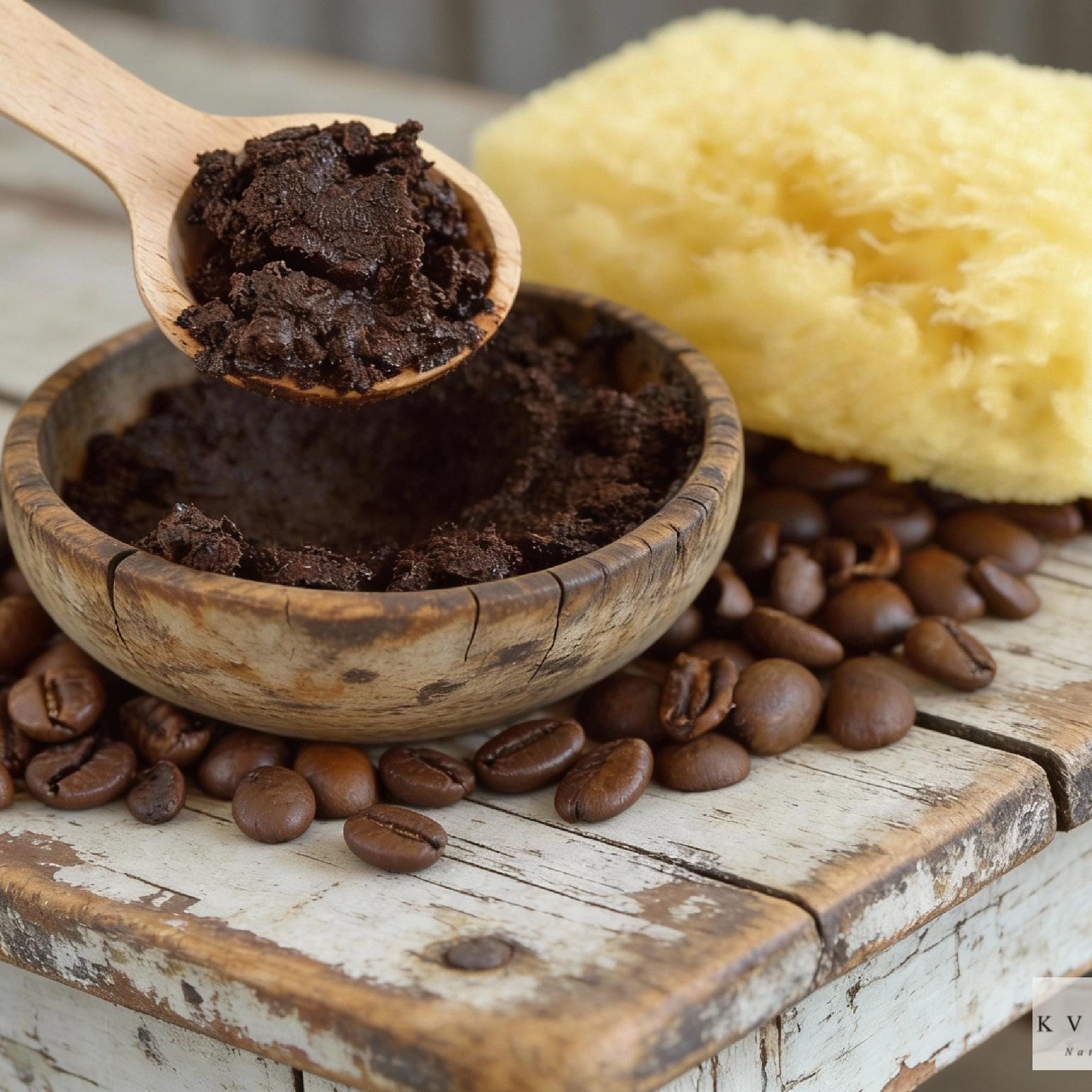 Caramel Cappuccino Coffee Scrub: Natural Exfoliating Body Polish (9 oz)