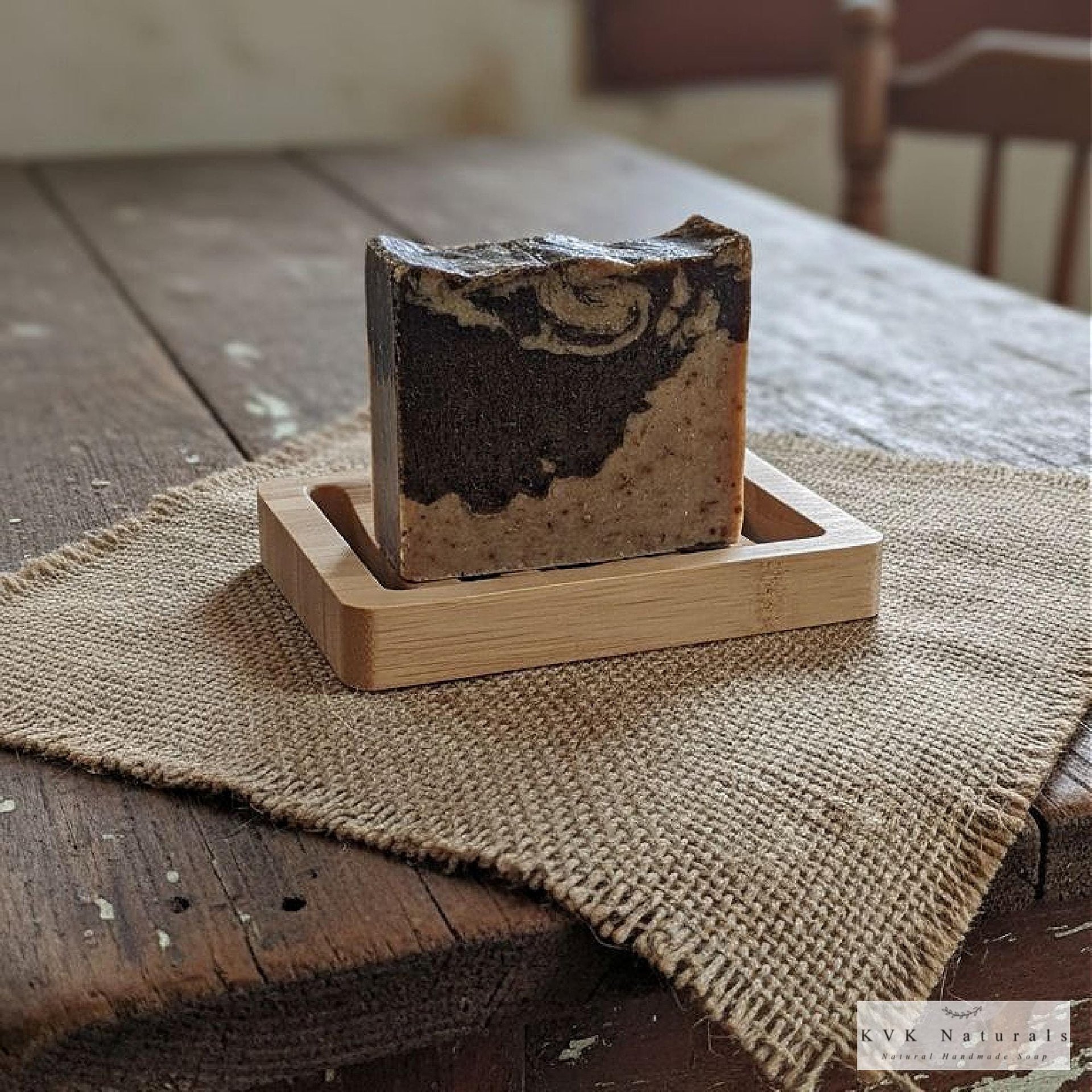 Eco-Friendly Bamboo Wood Soap Dish: Soap Saver with Non-Slip Pads