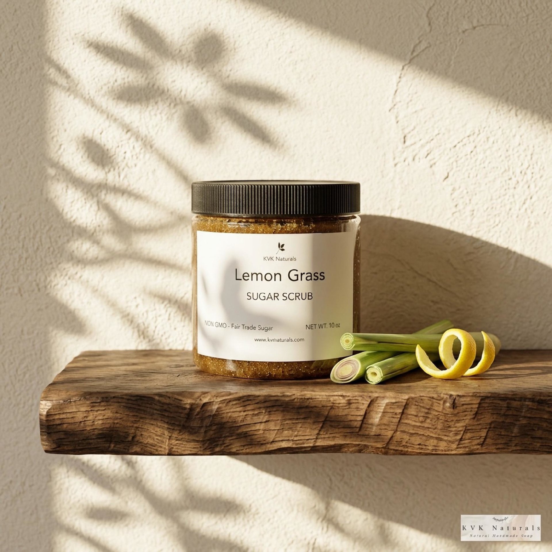 Lemon Grass Sugar Scrub - Exfoliating Organic Body Scrub