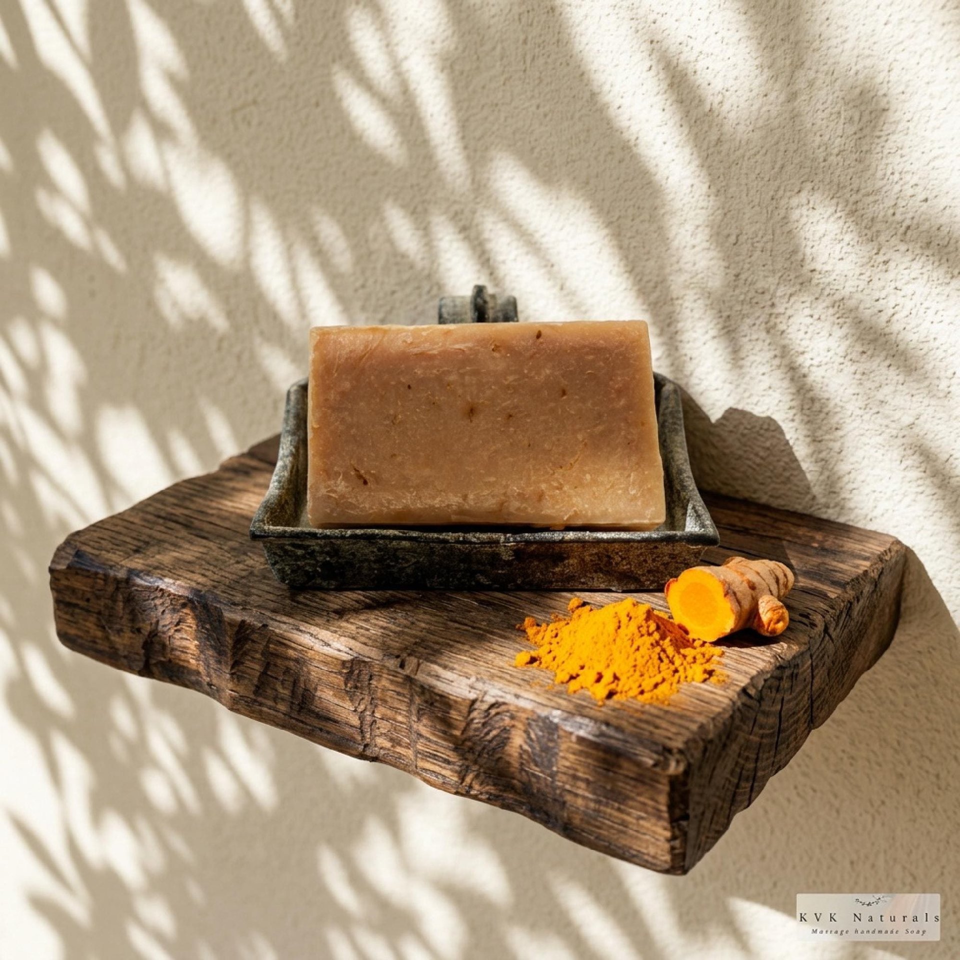 Handmade Turmeric Honey Soap Bar: Natural Cold Process Organic Soap