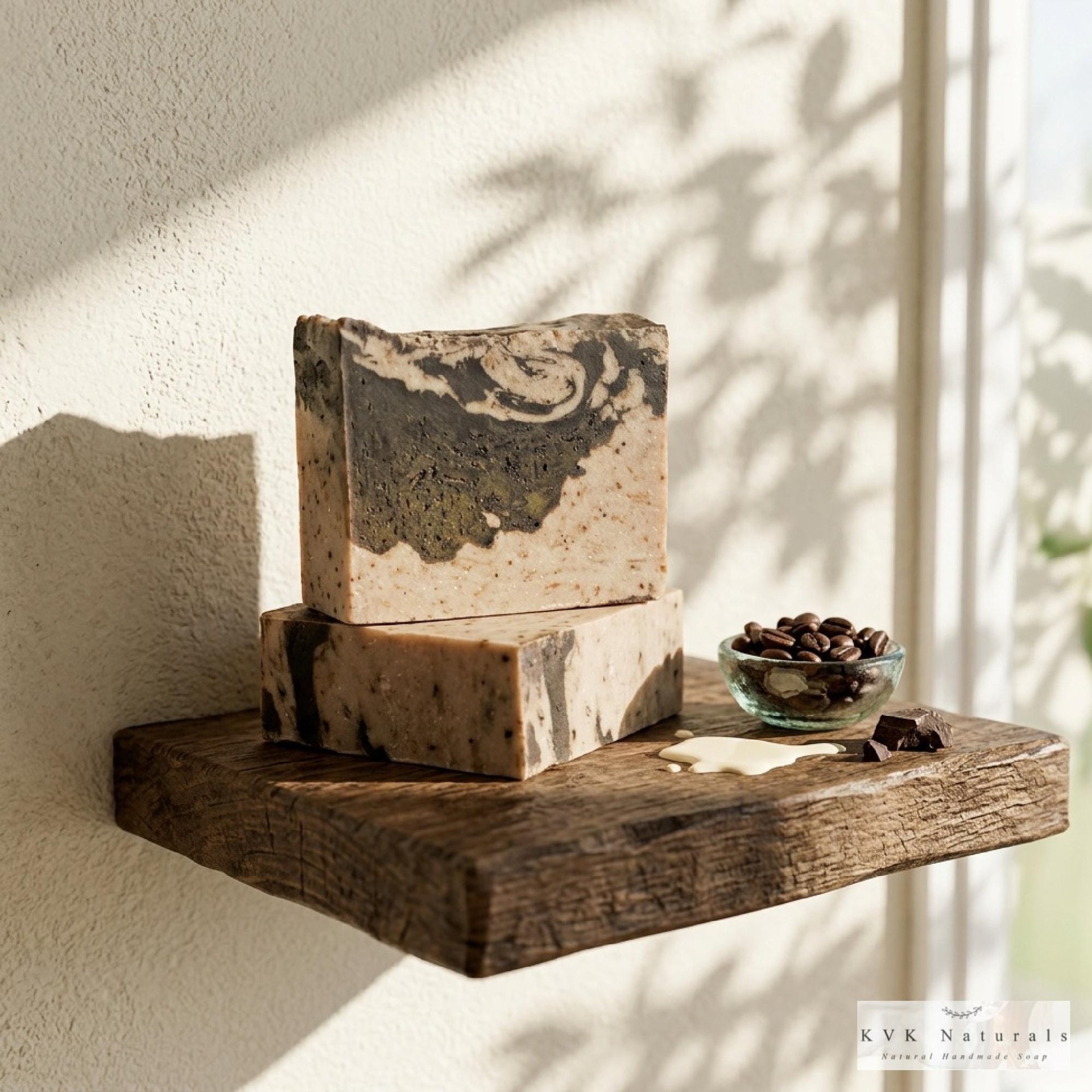 Coffee & Cream Soap Bar: Natural Handmade Cold Process Soap