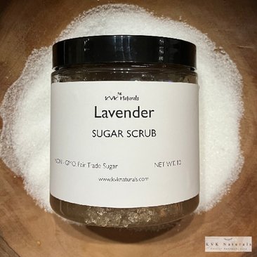Lavender Sugar Scrub - Exfoliating Organic Body Scrub