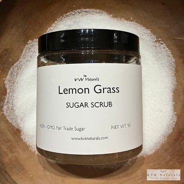 Lemon Grass Sugar Scrub - Exfoliating Organic Body Scrub