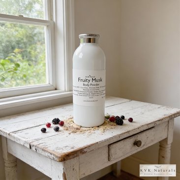Fruity Musk Body Powder: Talc Free Dusting Powder, 4 oz