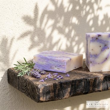 Lavender Flowers Soap Bar: Natural Handmade Cold Process Soap