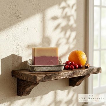 Orange Cranberry Soap Bar: Natural Handmade Autumn Soap