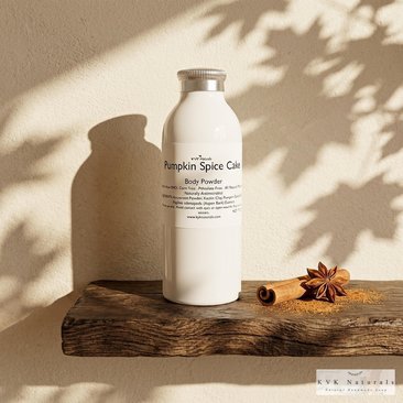 Pumpkin Spice Cake Body Powder – Talc & Corn Free, 4 oz